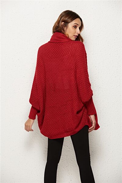 Open Front Batwing Sleeve Cardigan