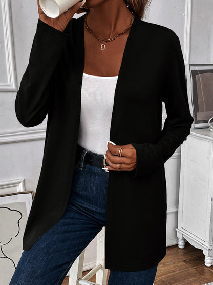 Open Front Long Sleeve Cardigan