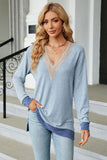 V-Neck Long Sleeve T-Shirt