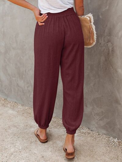 High Waist Cropped Pants