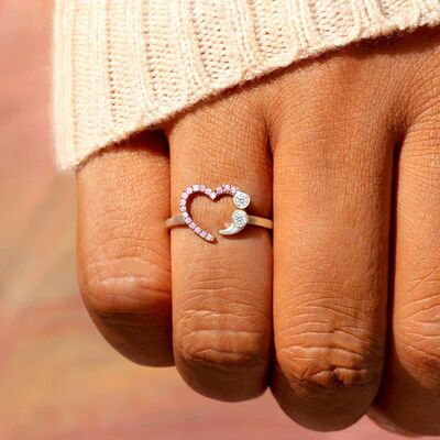 Heart Shape 925 Sterling Silver Ring