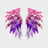 Alloy Acrylic Wing Earrings