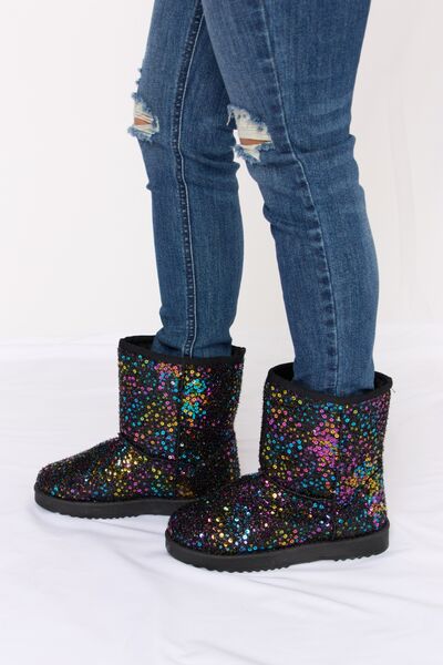 Forever Link Sequin Thermal Flat Boots