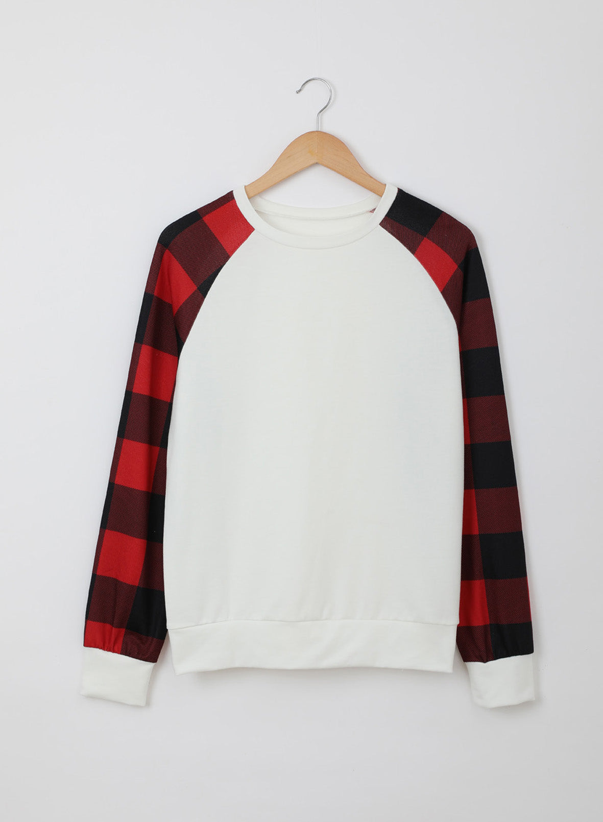 Buffalo Plaid Long Sleeve Sweatshirt