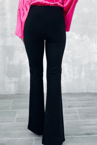 Slit Front Flare Pants