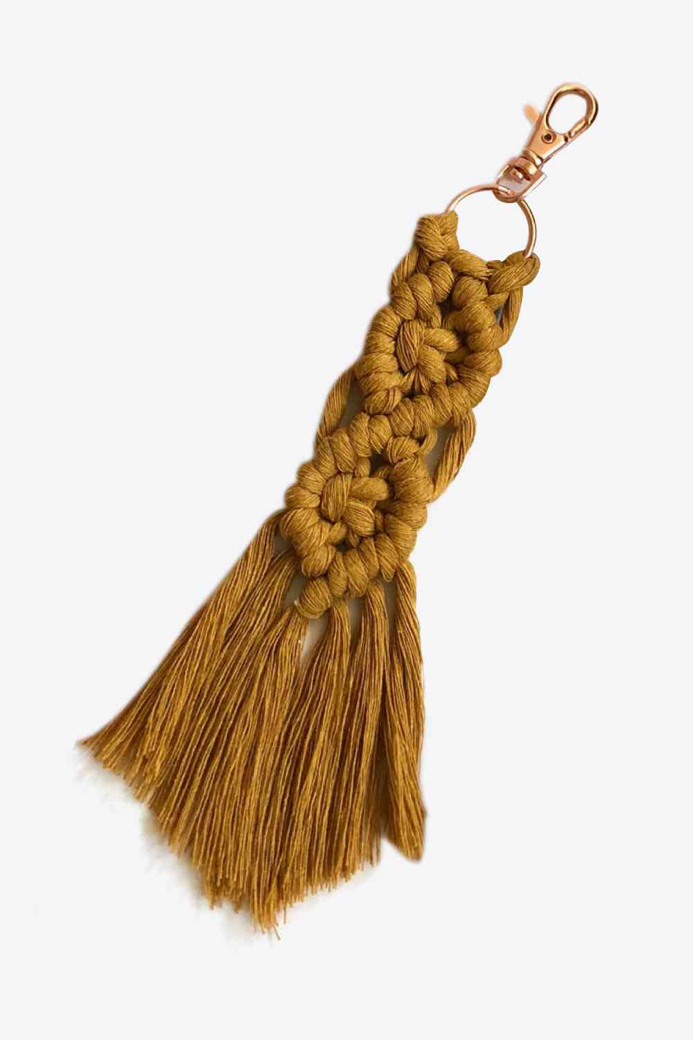 Assorted 4-Pack Macrame Fringe Keychain