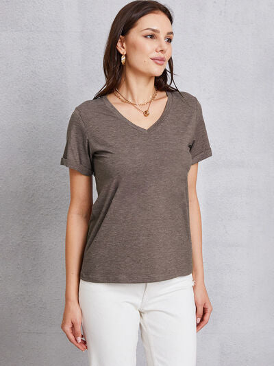 V-Neck Short Sleeve T-Shirt