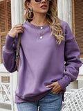 Dropped Shoulder Slit Sweatshirt