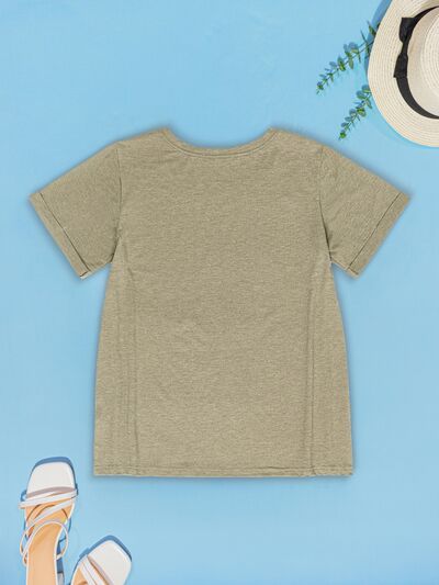 V-Neck Short Sleeve T-Shirt