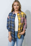 Tricolor Plaid Shirt