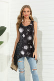 Printed Scoop Neck Strappy Tank