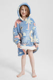 Luminous Pattern Oversize Long Sleeve Fuzzy Hoodie