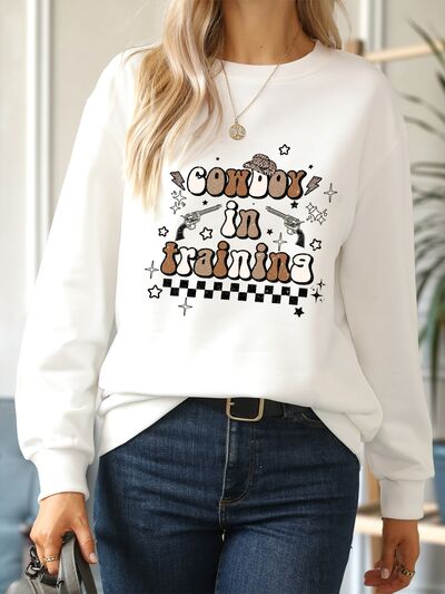 COWBOY IN TRAINING Round Neck Sweatshirt