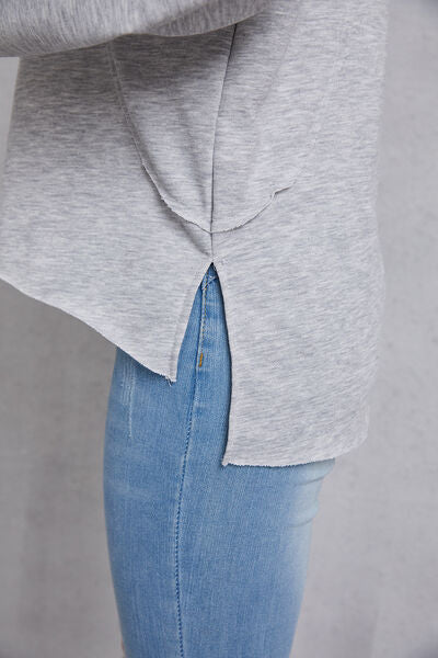 Tied Dropped Shoulder Hoodie