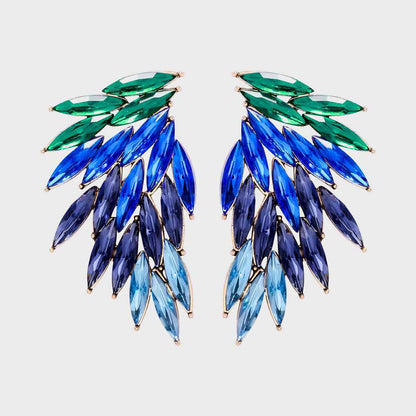 Alloy Acrylic Wing Earrings