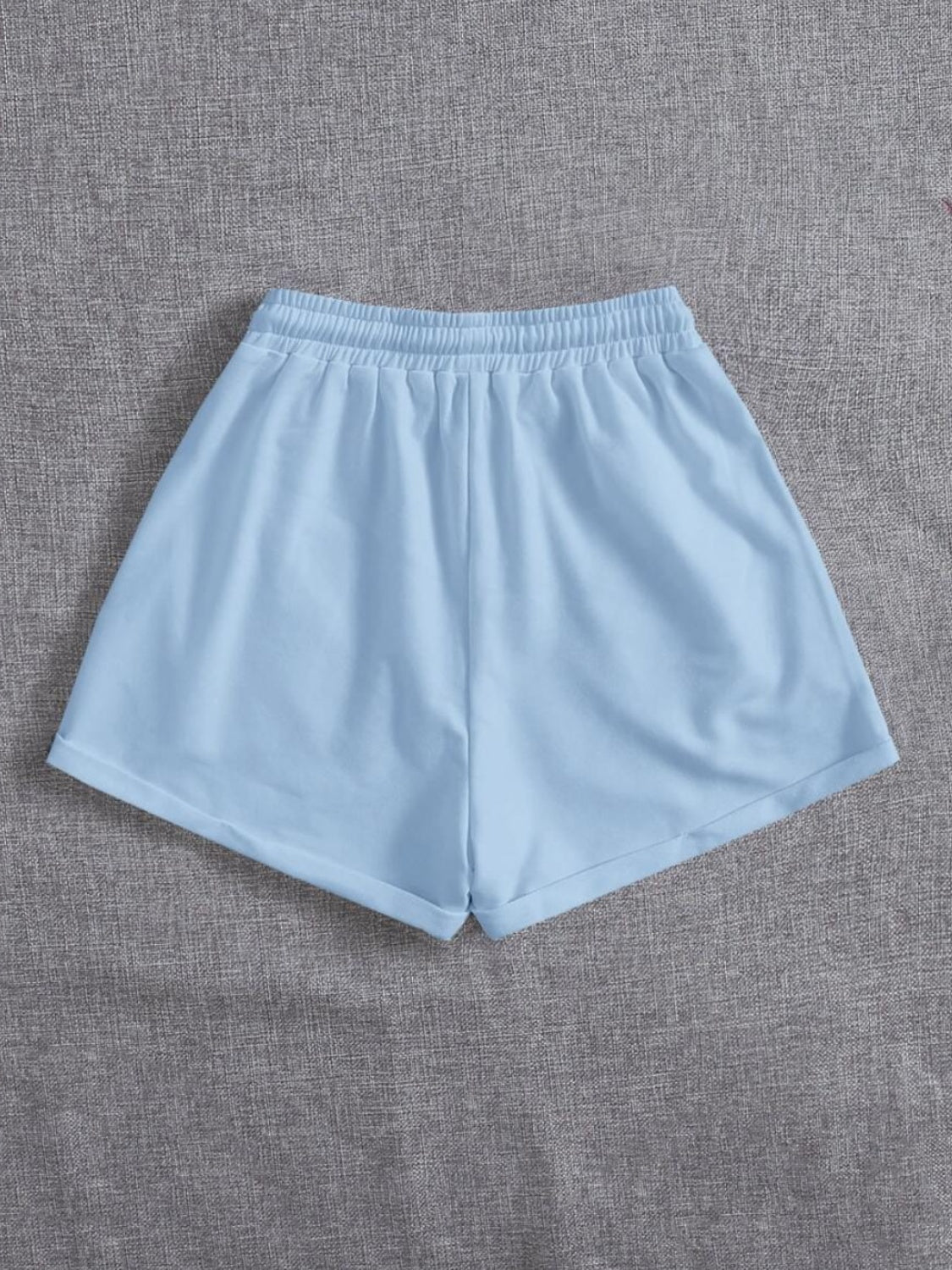 Drawstring Pocketed Elastic Waist Shorts