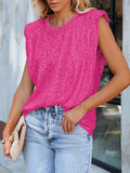 Sequin Round Neck Tank