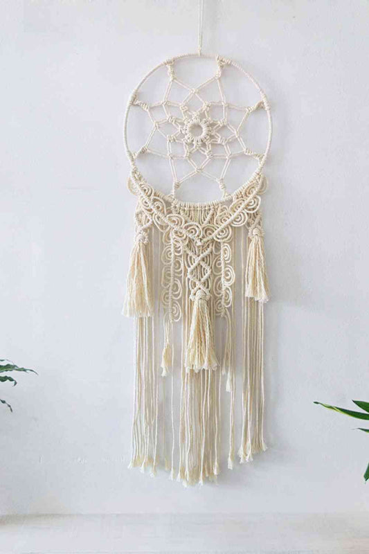 Macrame Fringe Wall Hanging Decor