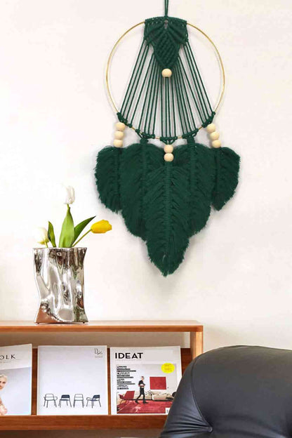 Feather Macrame Wall Hanging Decor