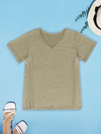 V-Neck Short Sleeve T-Shirt