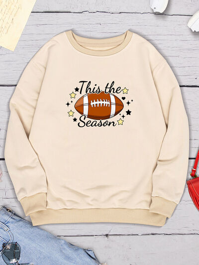 THIS THE SEASON Round Neck Sweatshirt