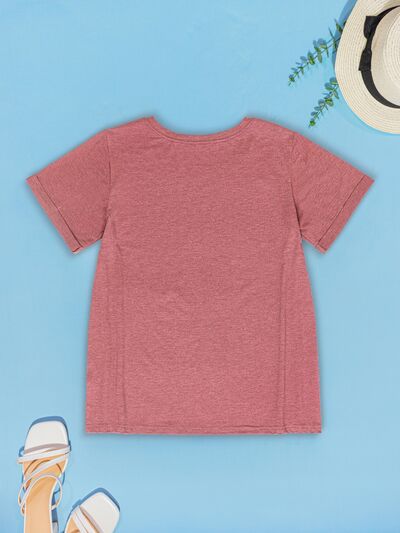 V-Neck Short Sleeve T-Shirt