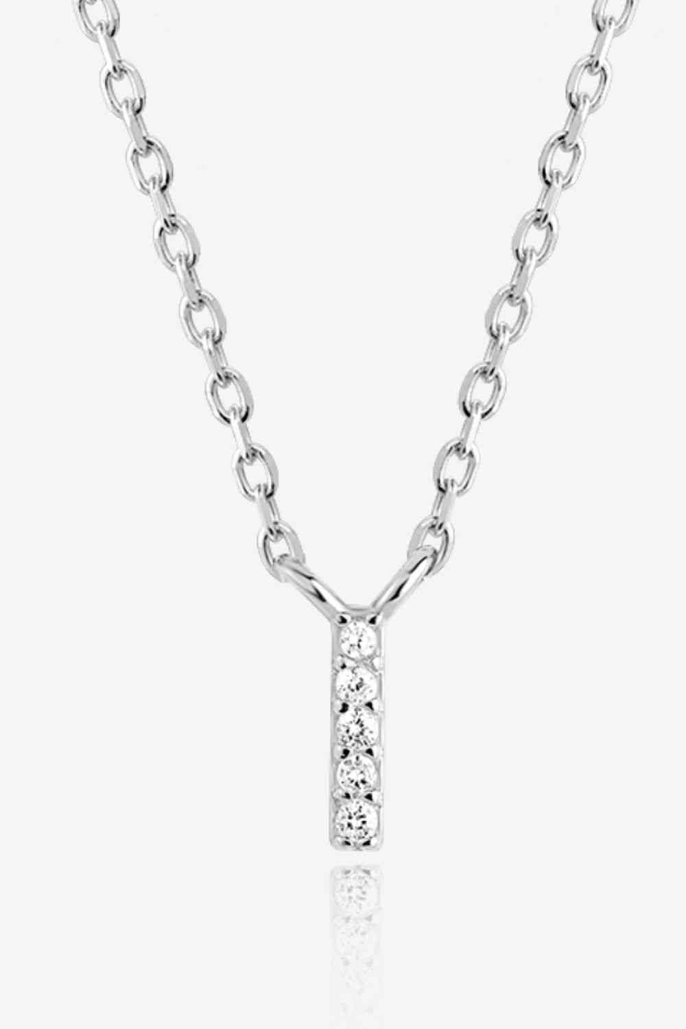 G To K Zircon 925 Sterling Silver Necklace