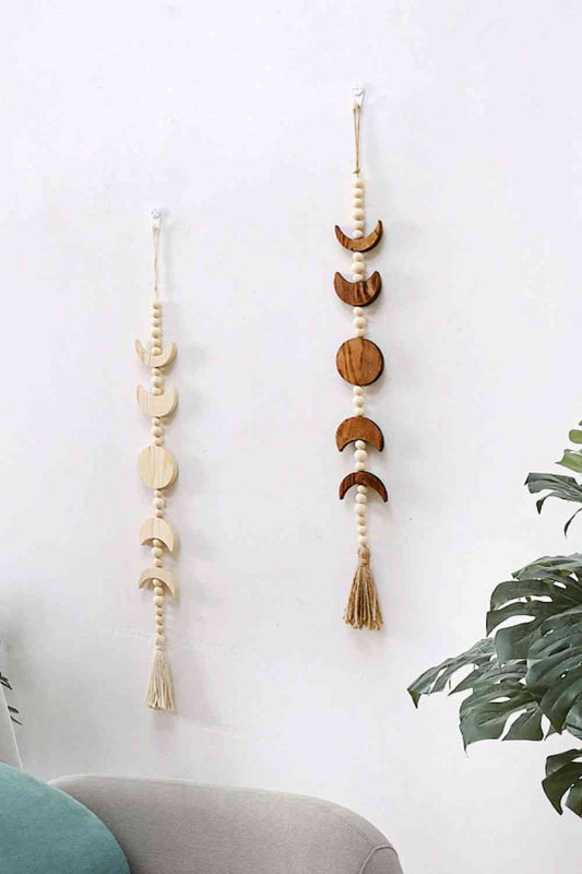 Wooden Tassel Wall Hanging