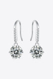 6-Prong Moissanite Drop Earrings