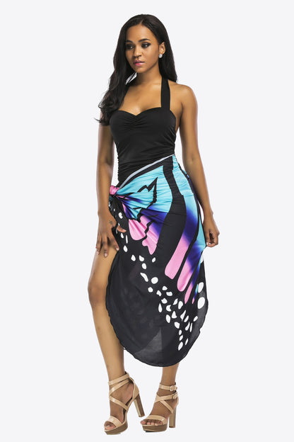 Butterfly Spaghetti Strap Cover Up