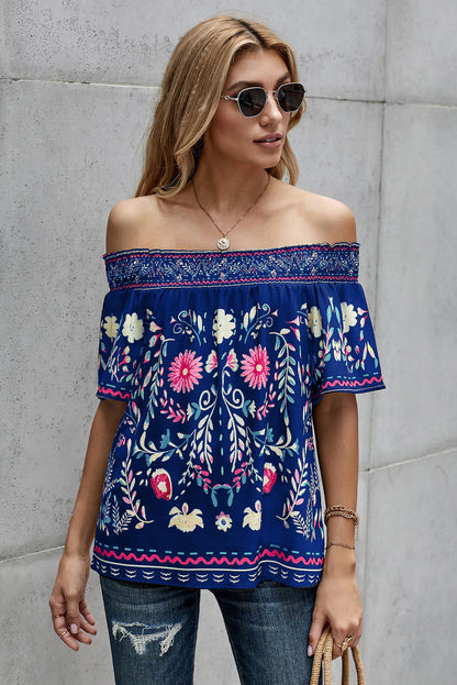 Floral Off-Shoulder Blouse