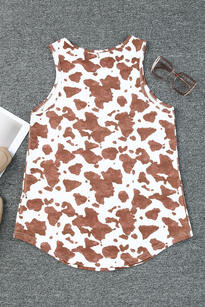 Printed Round Neck Tank