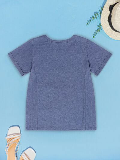 V-Neck Short Sleeve T-Shirt