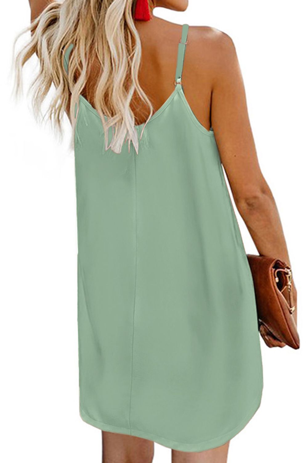 V-Neck Mini Cami Dress