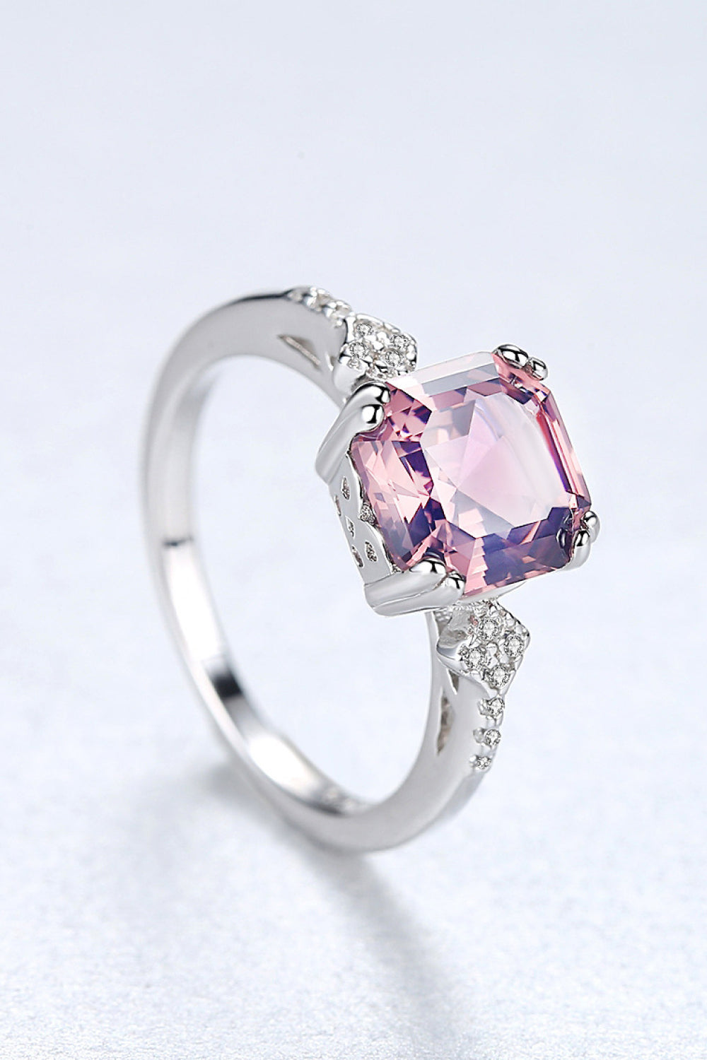 Morganite 925 Sterling Silver Ring