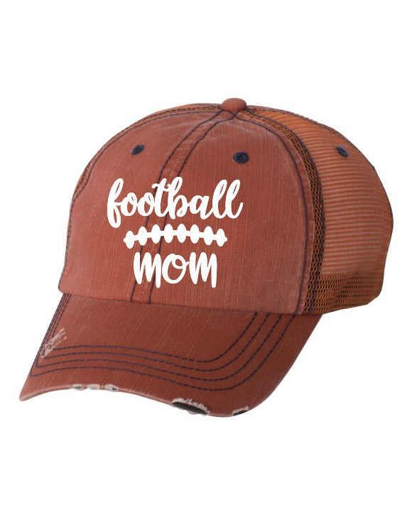 Football Mom Embroidered Trucker Hat