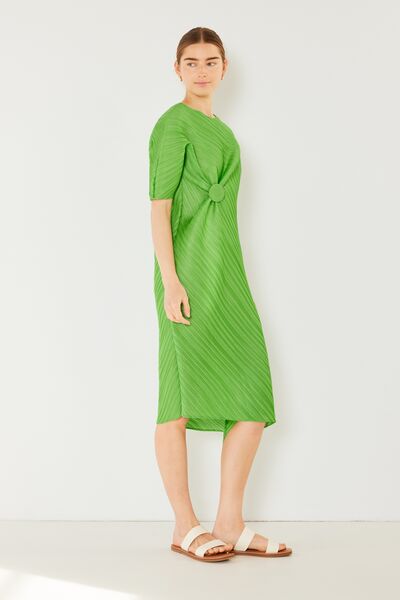 Marina West Swim Pleated Dolman Sleeve Dress