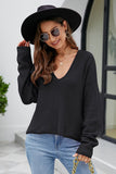 V-Neck Center Seam Sweater