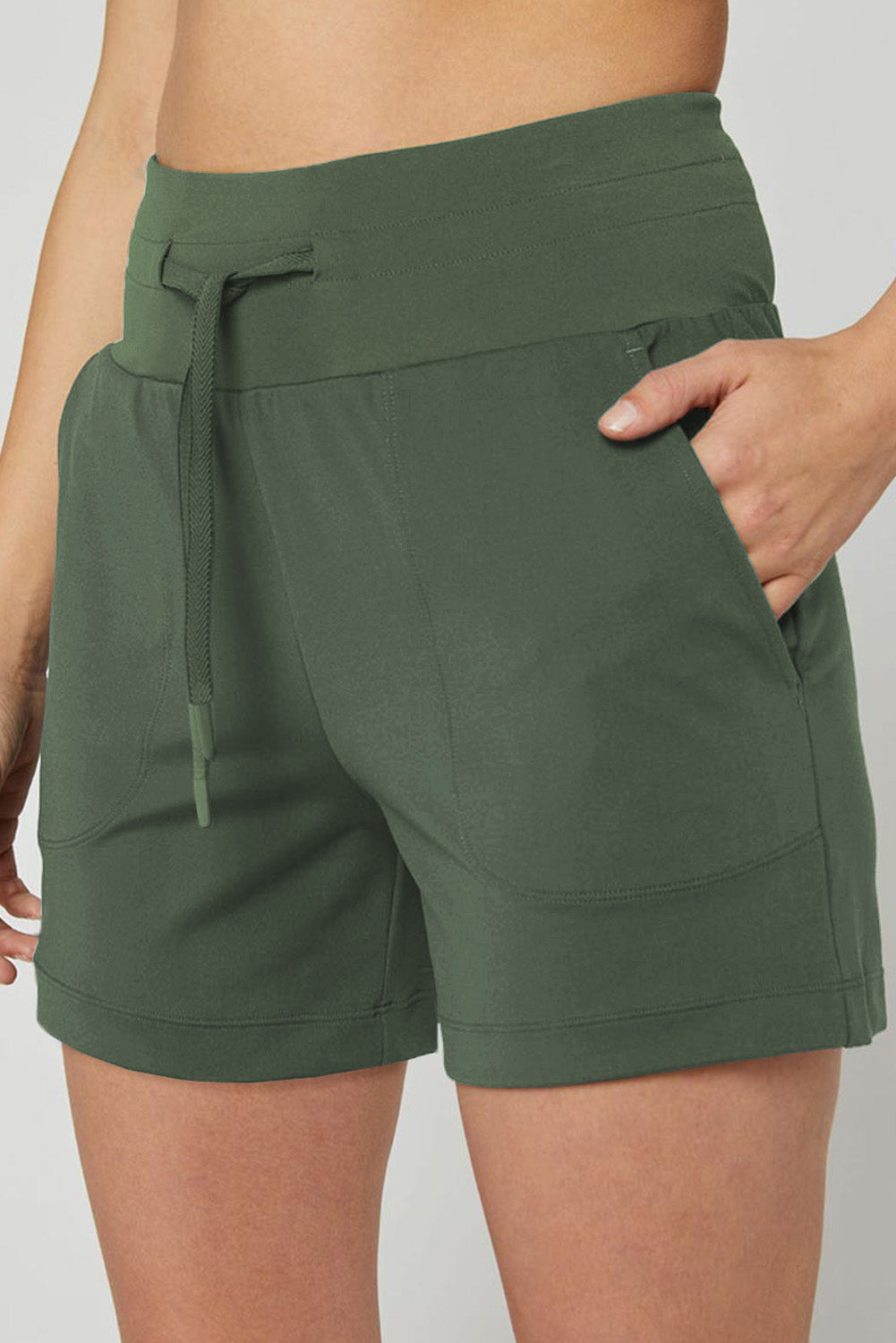 Drawstring Swim Shorts with Pockets