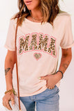 MAMA Heart Graphic Round Neck Tee