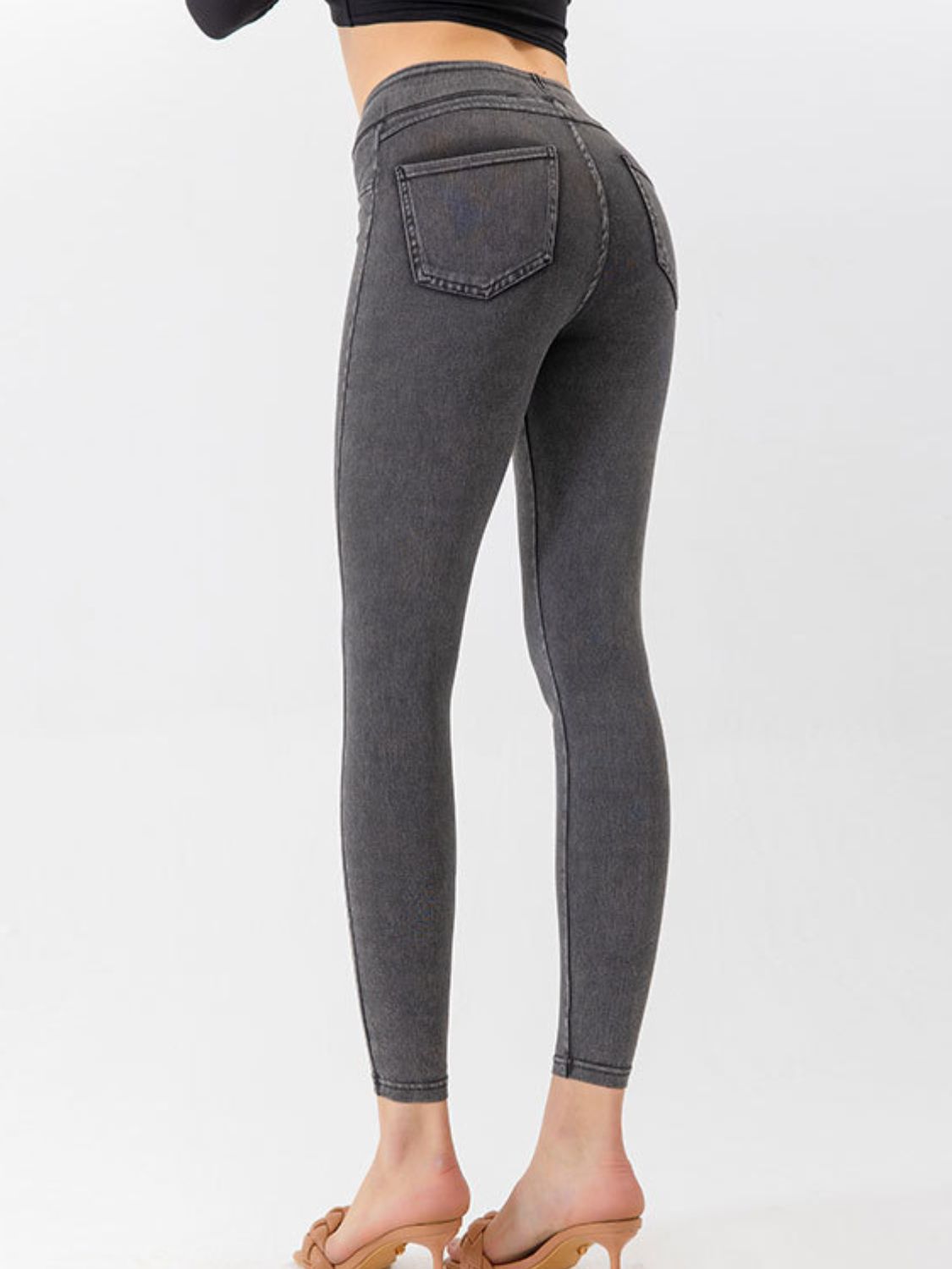 High Waist Cropped Active Leggings