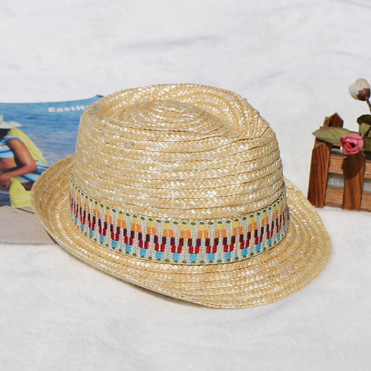 Short Brim Straw Woven Hat