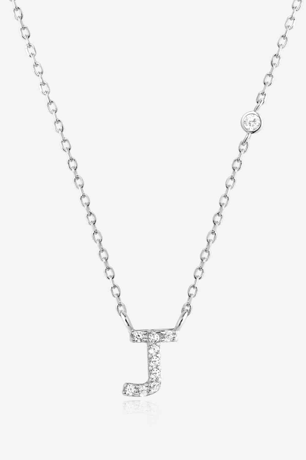 G To K Zircon 925 Sterling Silver Necklace