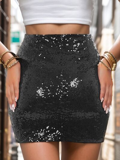 Sequin High Waist Culotte