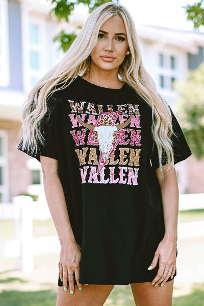 WALLEN Round Neck Short Sleeve T-Shirt