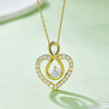 1 Carat Moissanite 925 Sterling Silver Heart Shape Necklace