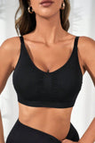 Scoop Neck Cropped Active Bra