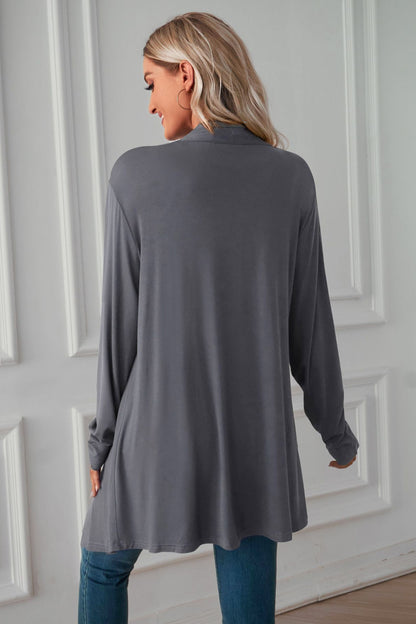 Open Front Long Sleeve Cardigan