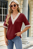 V-Neck Half Sleeve T-Shirt