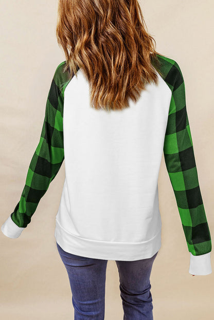 Buffalo Plaid Long Sleeve Sweatshirt